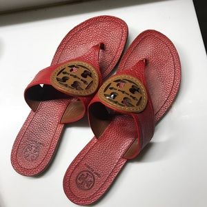 Tory Burch red sandals